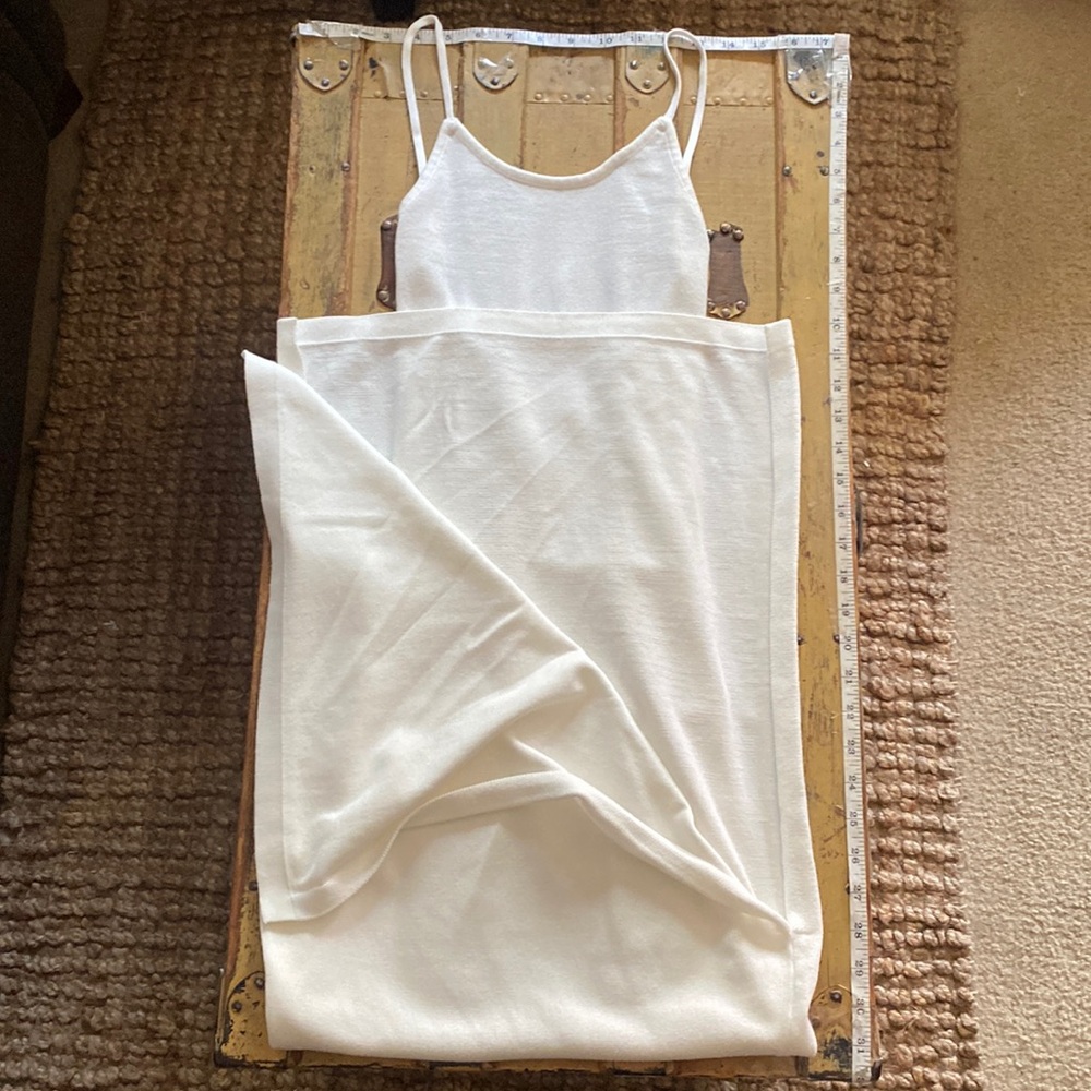REVOLVE SNDYS WHITE MAXI DRESS SLIT BODYCON KNIT XS - Picture 11 of 15